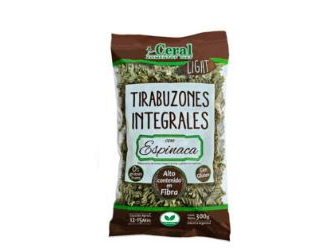 Ceral Tirabuzones Integrales Espinaca