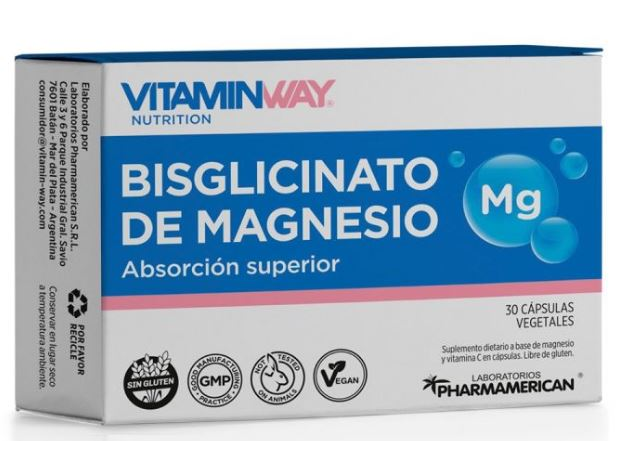 Bisglicinato de Magnesio 30 Capsulas
