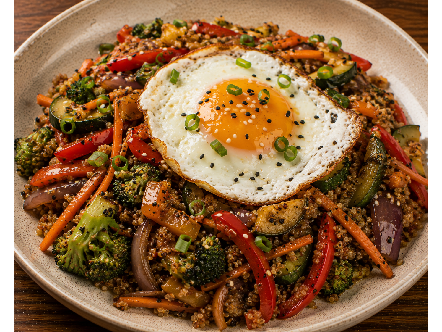 🥢 Wok Vegetariano de Quinoa