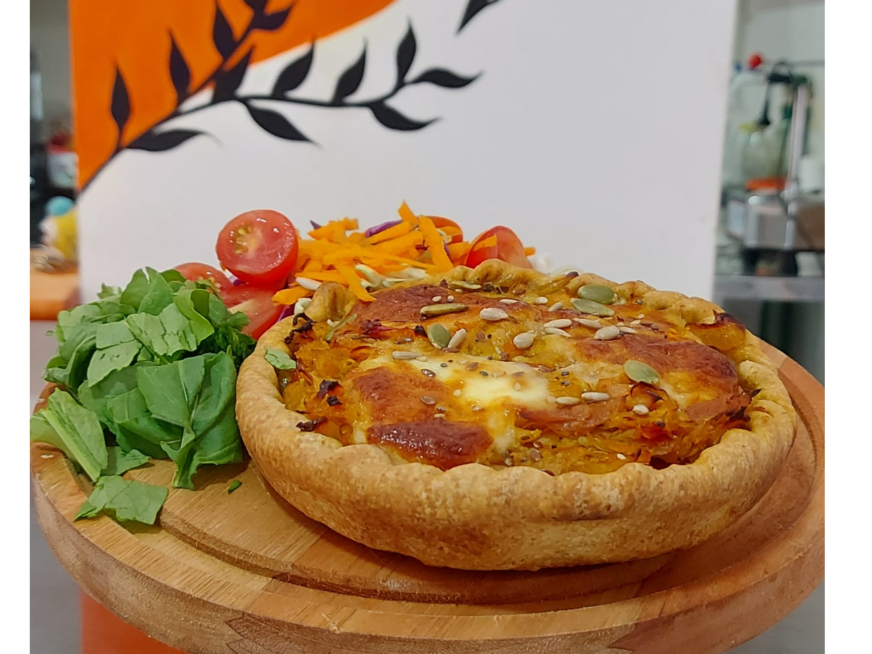 Tarta de Pollo horneado y Vegetales