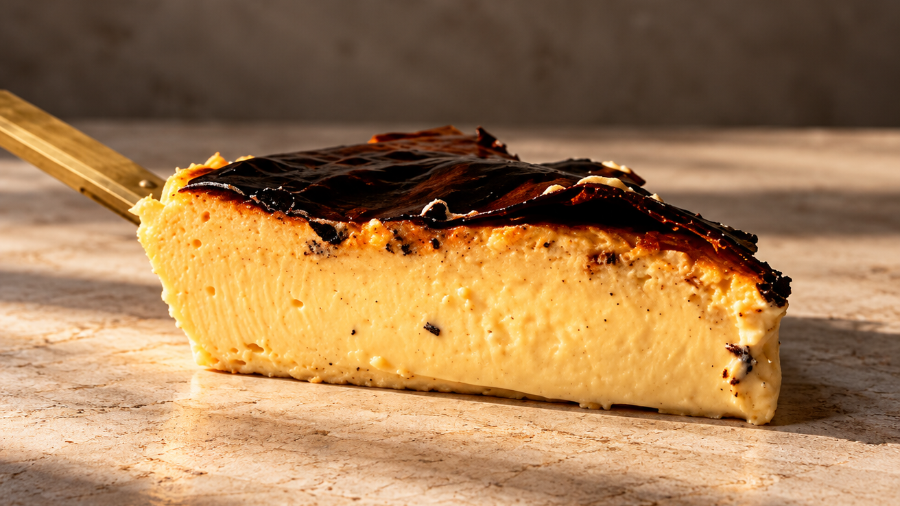 Tarta de queso Vasca