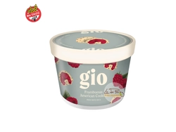 Frambuesas bañadas en chocolate blanco y cookies 150gr x5uni GIO