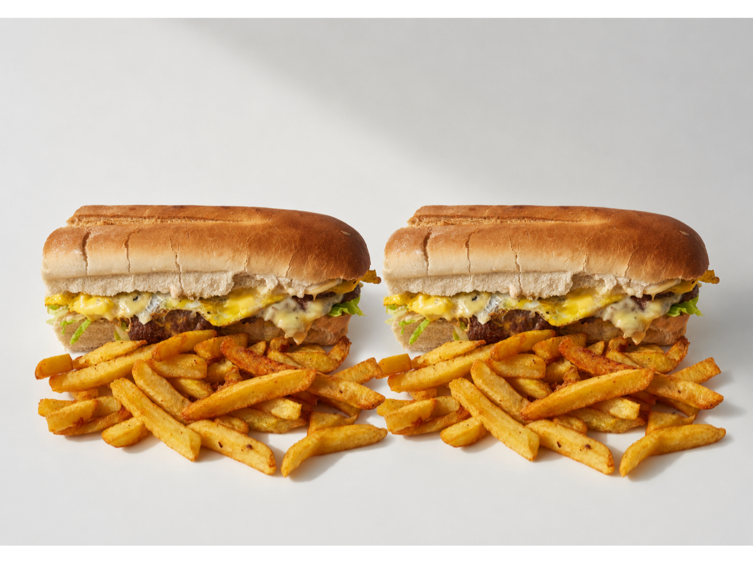 2 HAMBURLOMO DE CARNE