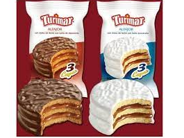 Cajax 24un Alfajor turimar triple  NEGRO. BLANCO