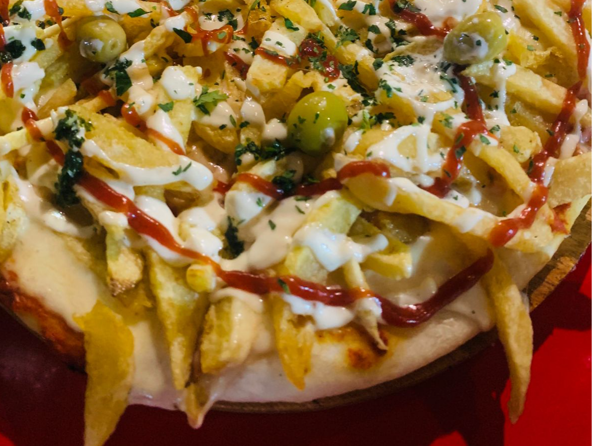 Pizza de papas fritas