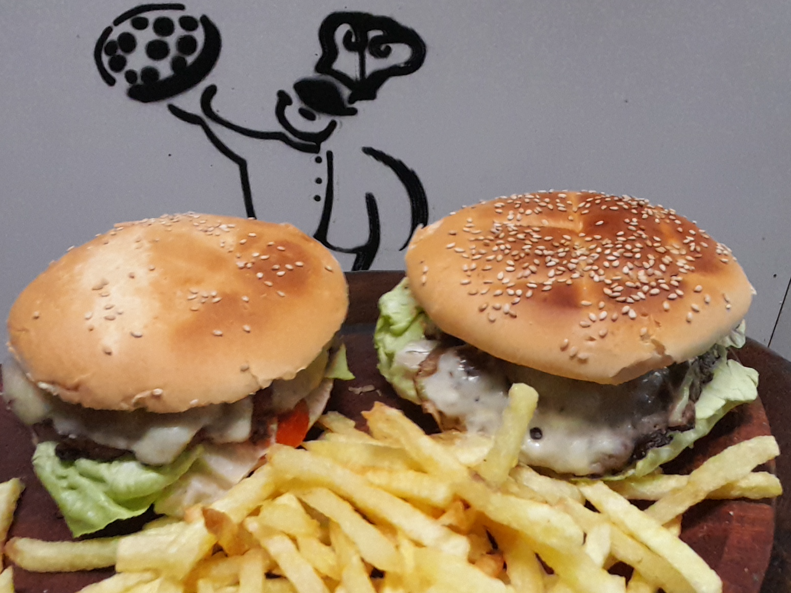 Hamburguesa simple de Don Vittorio pizzeria