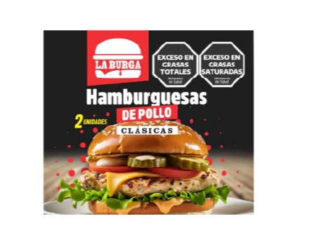 HAMBURGUESA SIN REBOZAR BURGA X30 PAQUETES X2 DE 60GR C/U