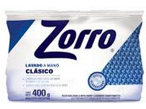 JABON ZORRO  400g LAVADO A MANO