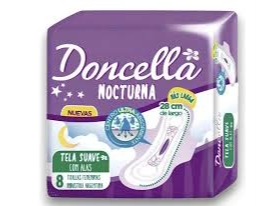 TOHALLITAS DONCELLA NOCTURNAS x 8u
