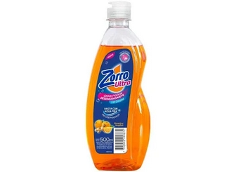 DETERGENTE ZORRO 300cc  NARANJA Y GENJIBRE