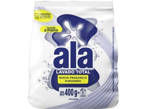 JABON EN POLVO ALA 400g  LAVADO A MANO