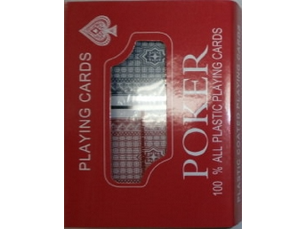 NAIPE POKER  2 MAZOS - CAJA PLASTICA