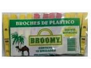 BROCHES BROOMY  12 U PLASTICOS