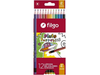 LAPICES DE COLORES LARGO FILGO BORRABLE x 12u