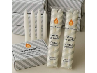 VELAS LARGAS DE PARAFINA TERESITA 4 U
