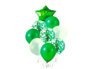 Set de Globos Verde Estrella