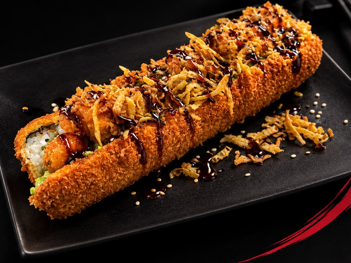 PROMO SUSHIDOG FISH + 4 EMPANADAS CHINAS