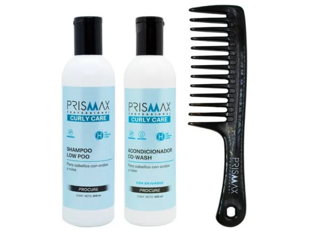 PRISMAX KIT SH .AC Y PEINE CURLY CARE