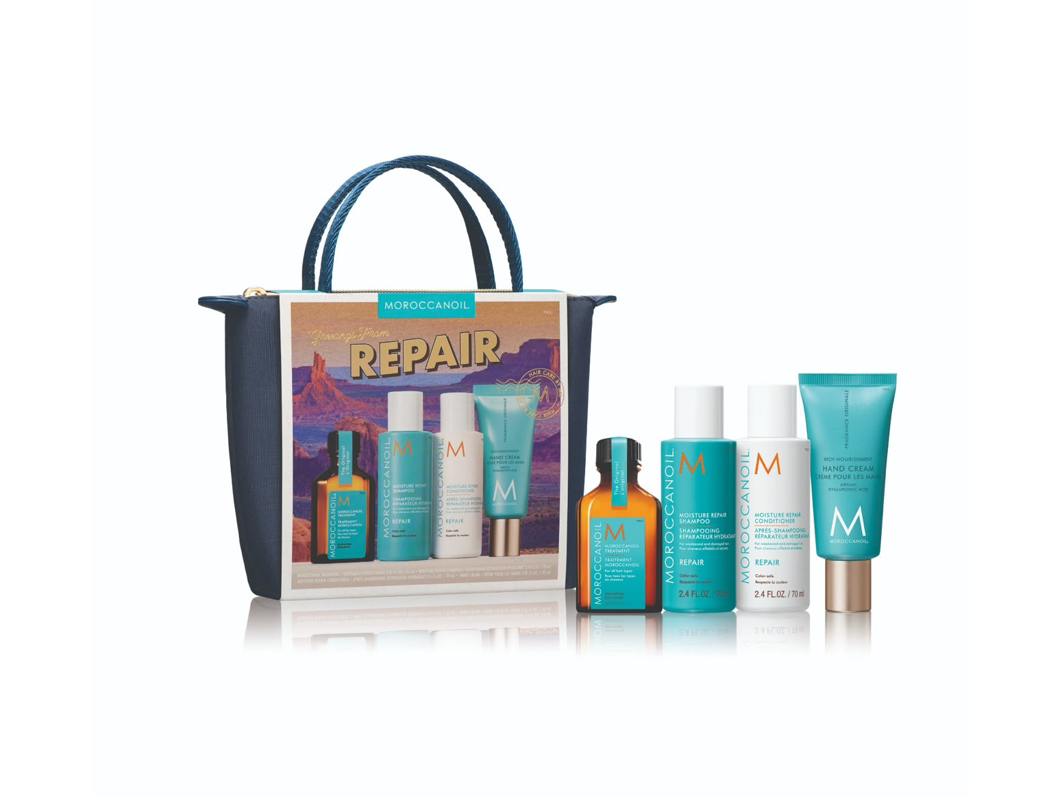 MOROCANOIL MINI KIT REPAIR CARTERA AZUL