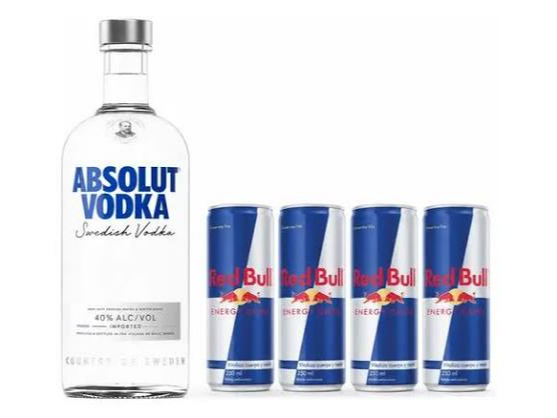 Absolut + 4 Red bull 250