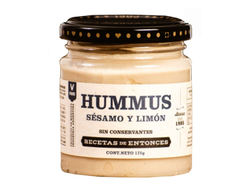 Hummus con sésamo y limón