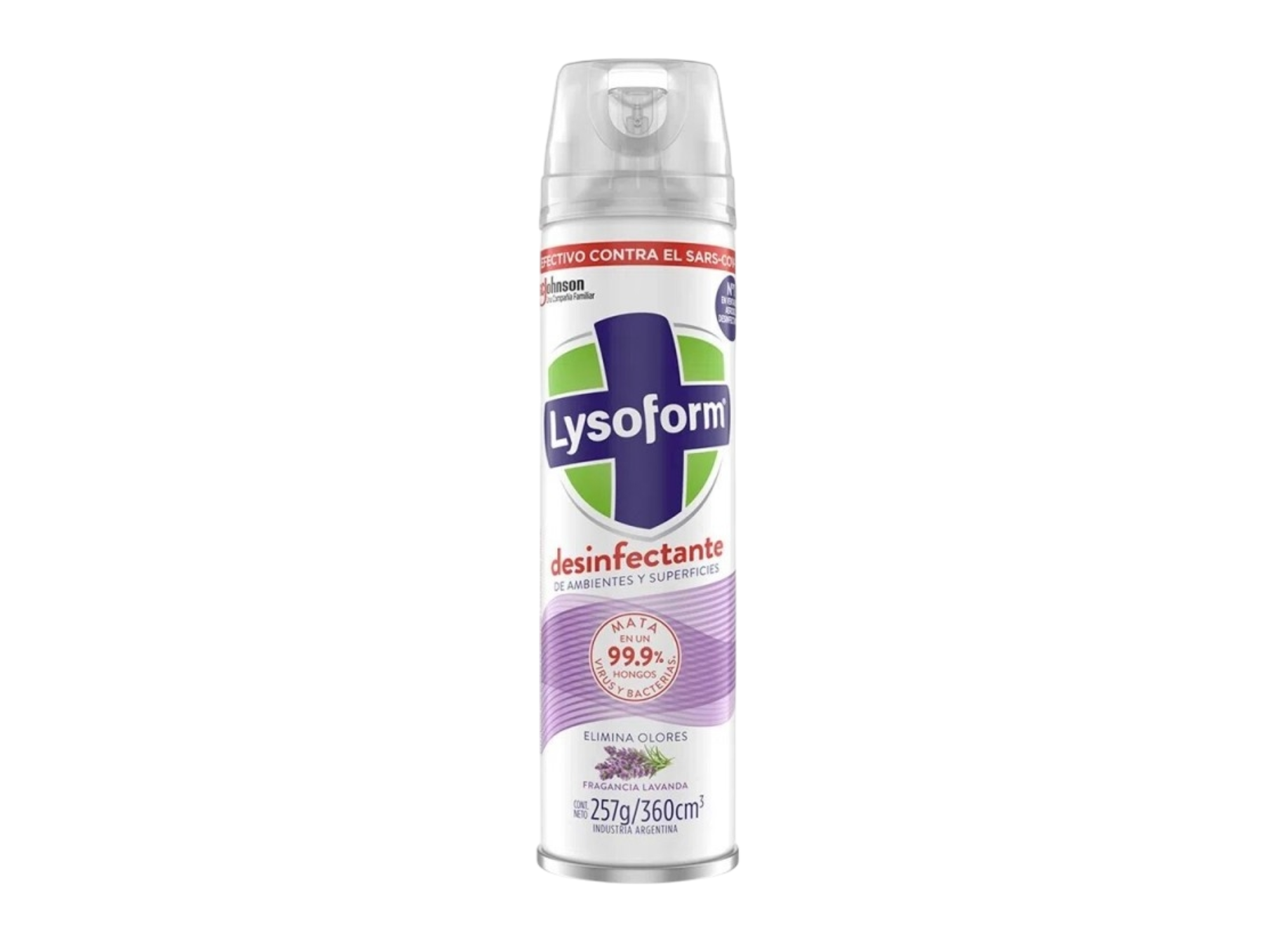 Desinfectante Aerosol LYSOFORM Lavanda 360 cm3
