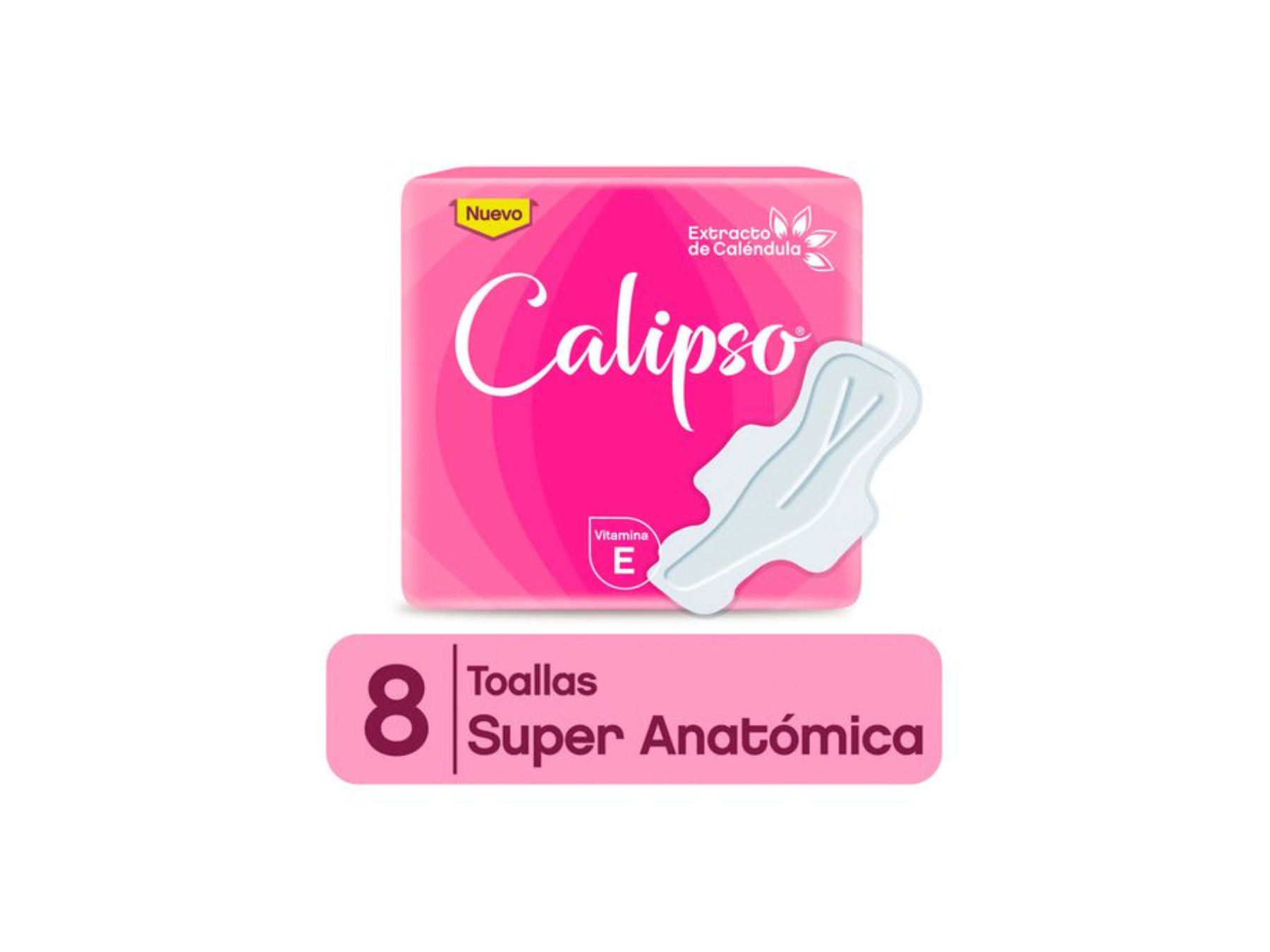 Toallitas CALIPSO c/alas  con Caléndula x8