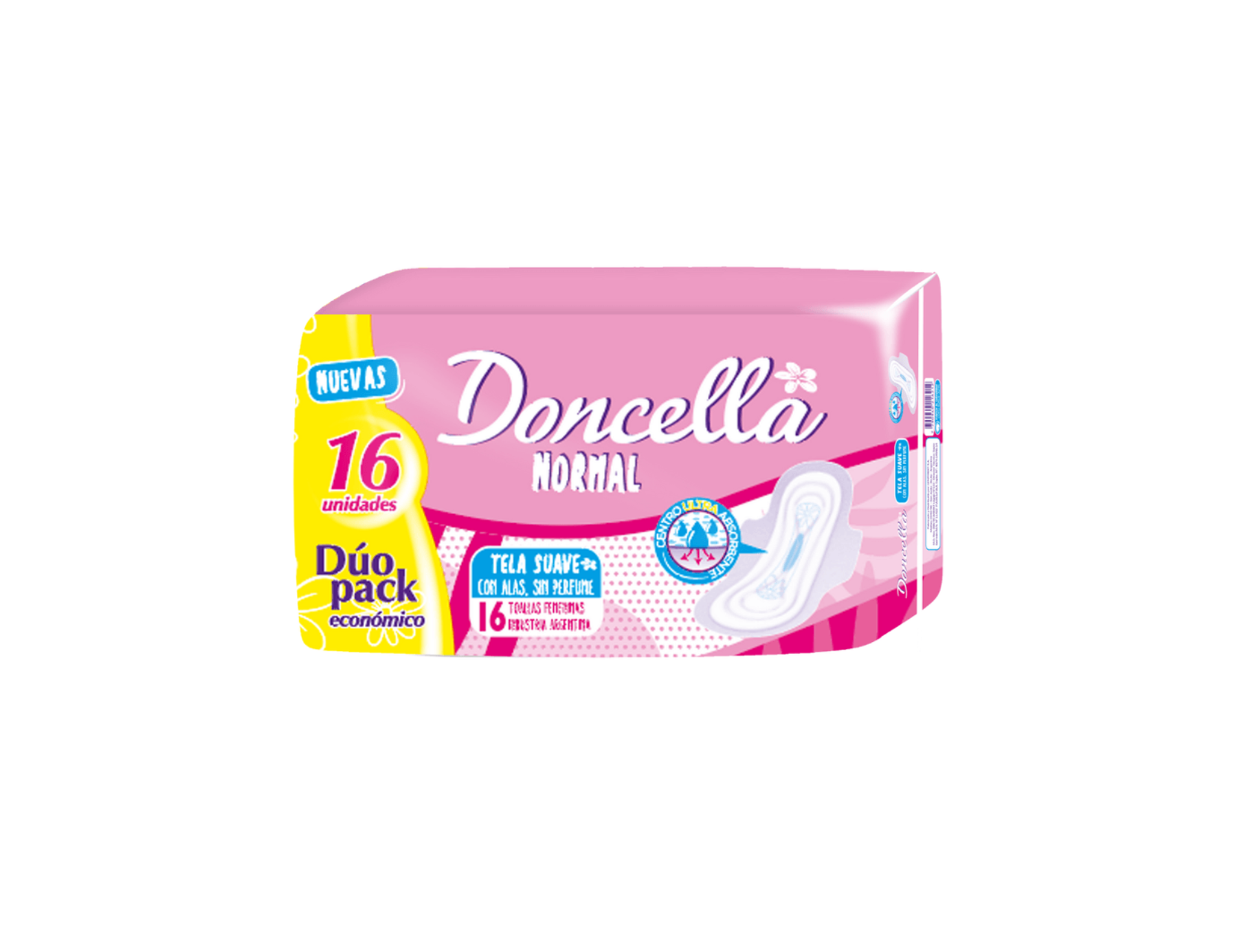 Toallitas DONCELLA c/alas x16