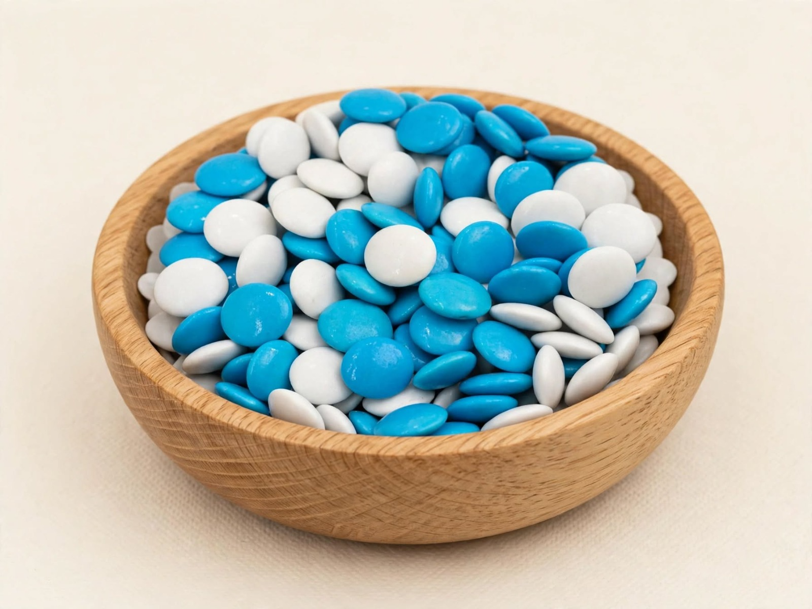 Rocklets celeste y blanco x 450 gr