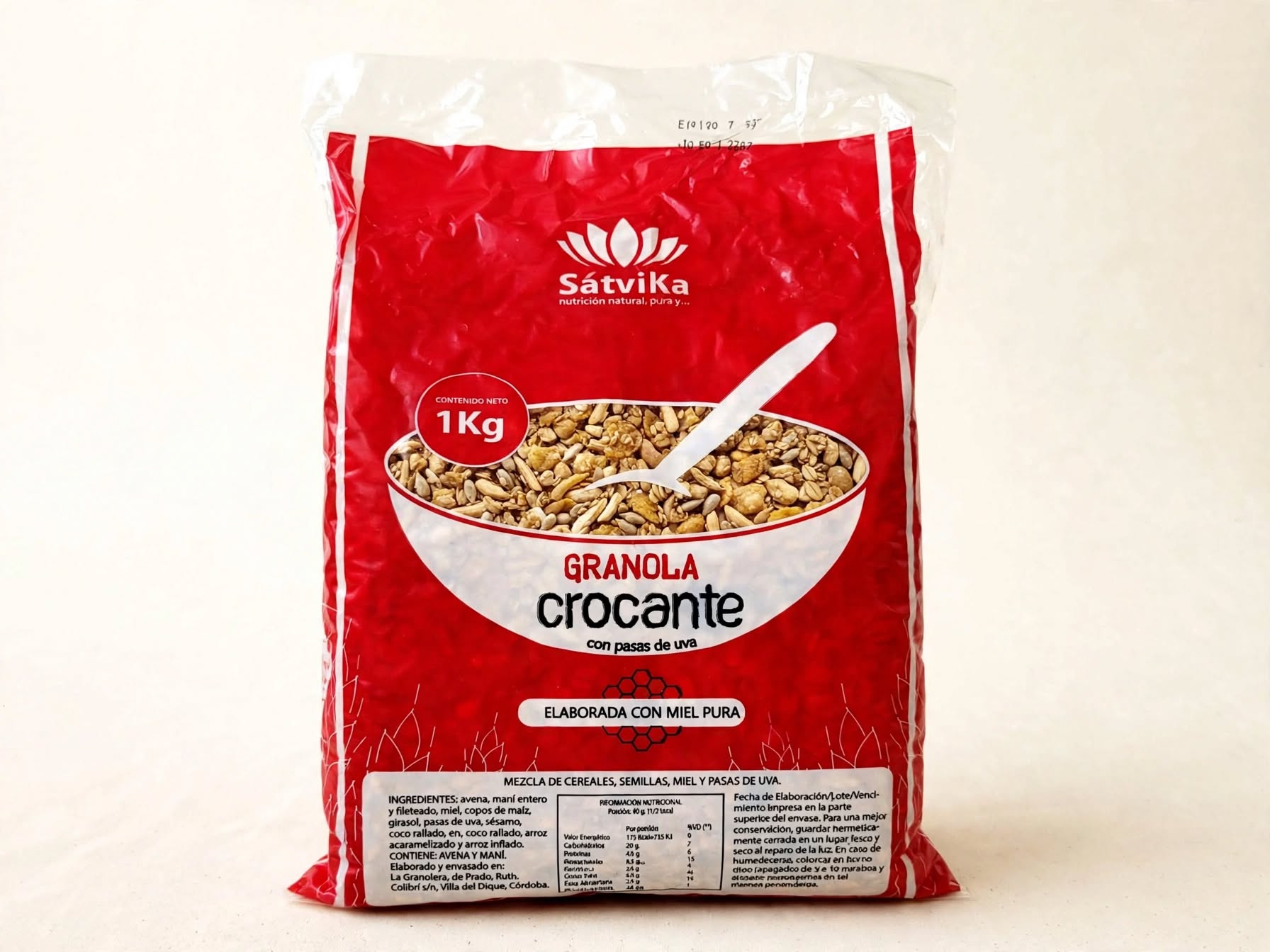 Satvika granola crocante x 1 kg