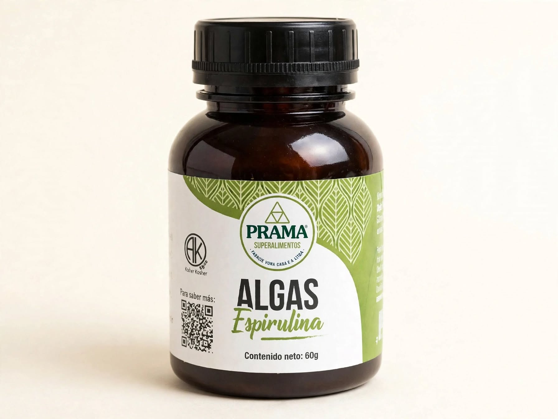 Algas espirulina frasco x 60 gr