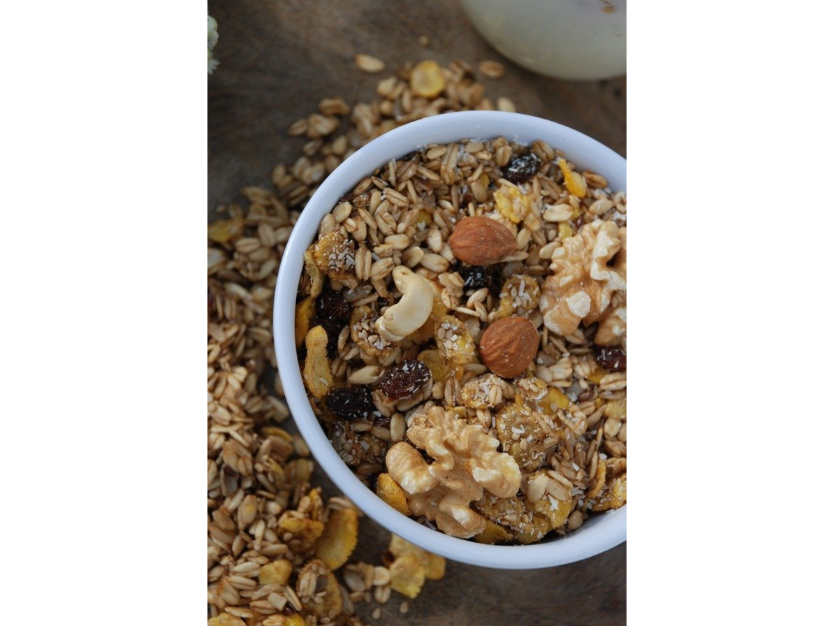 Mix Granola Crocante con  Pasas