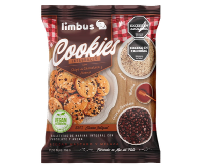 Galletas integrales con chips de chocolate x 150grs