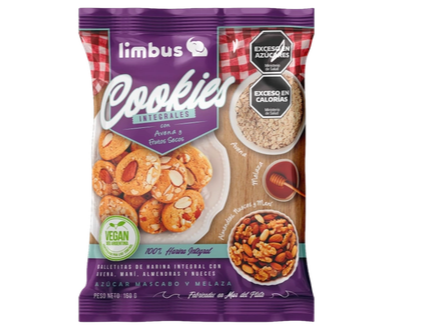 Galletas integrales con nueces y almendras x 150grs