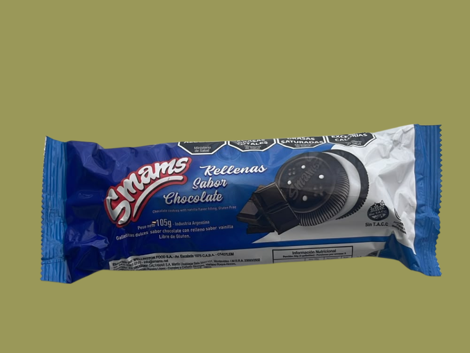 GALLETAS RELLENAS sabor chocolate smams