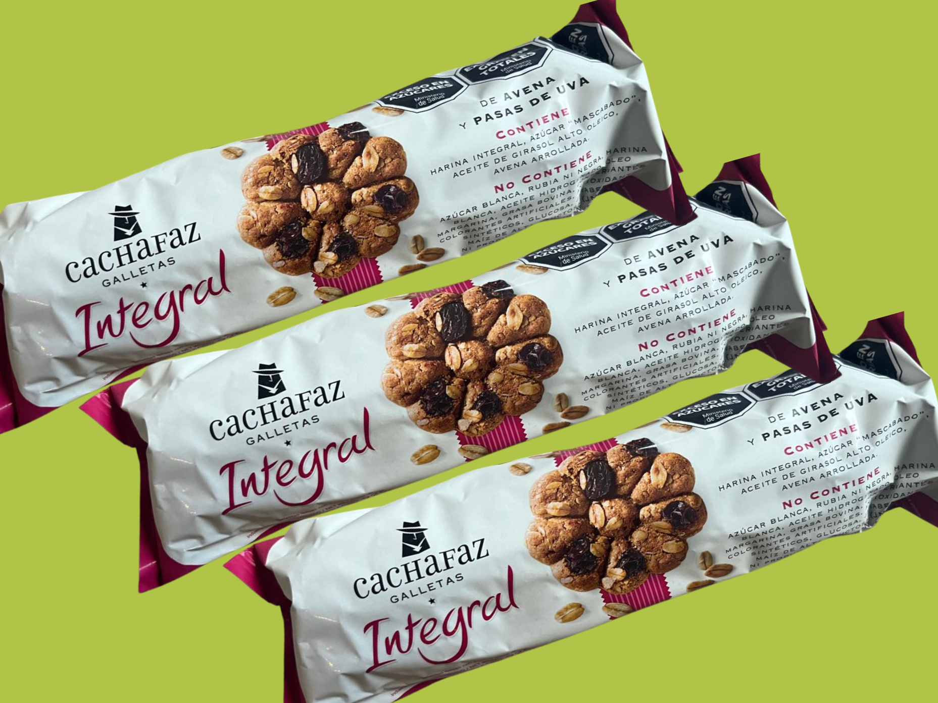 GALLETAS INTEGRALES pasas de uva 225G cachafaz