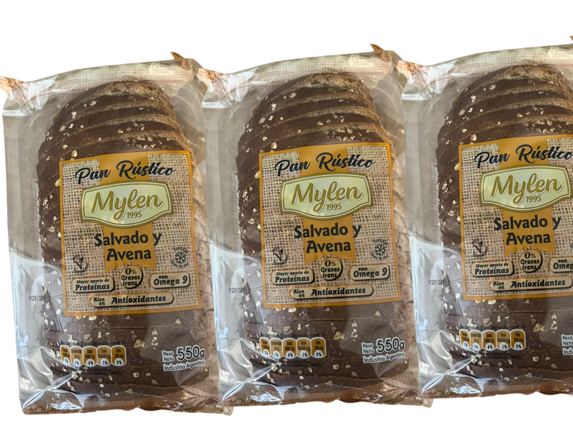 PAN RUSTICO SALVADO Y AVENA 550G
