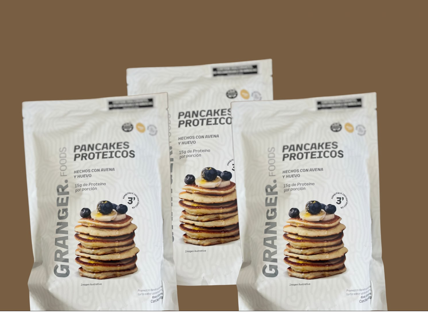 PANCAKES PROTEICOS sabor vainilla