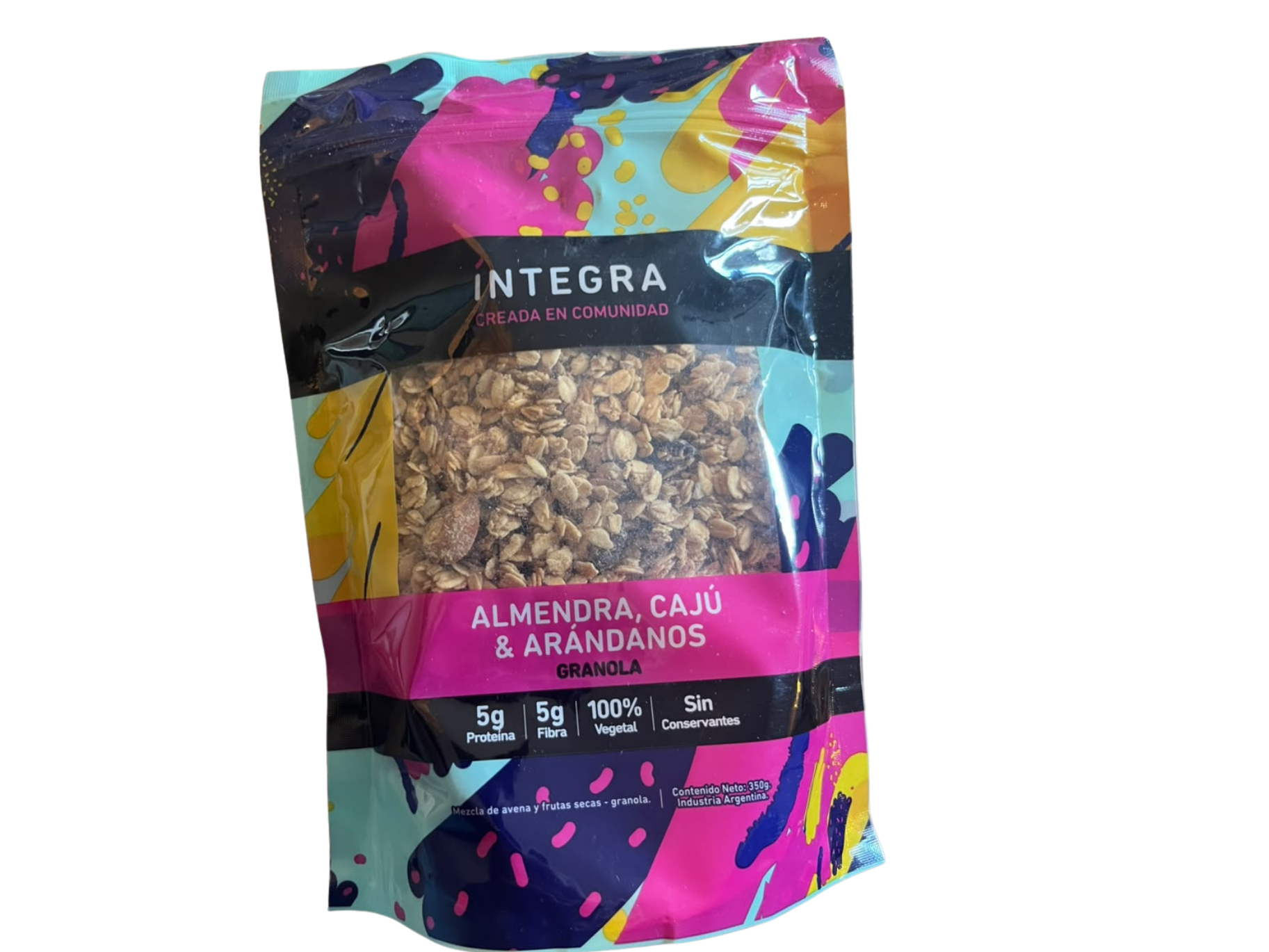 GRANOLA ALMENDRAS,CAJU Y ARANDANOS integra 350gr