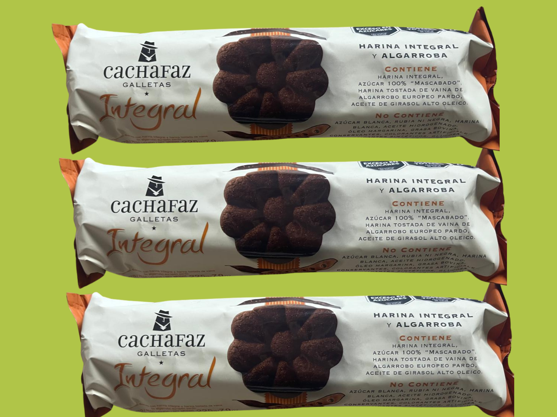 GALLETAS INTEGRALES algarroba 225G cachafaz