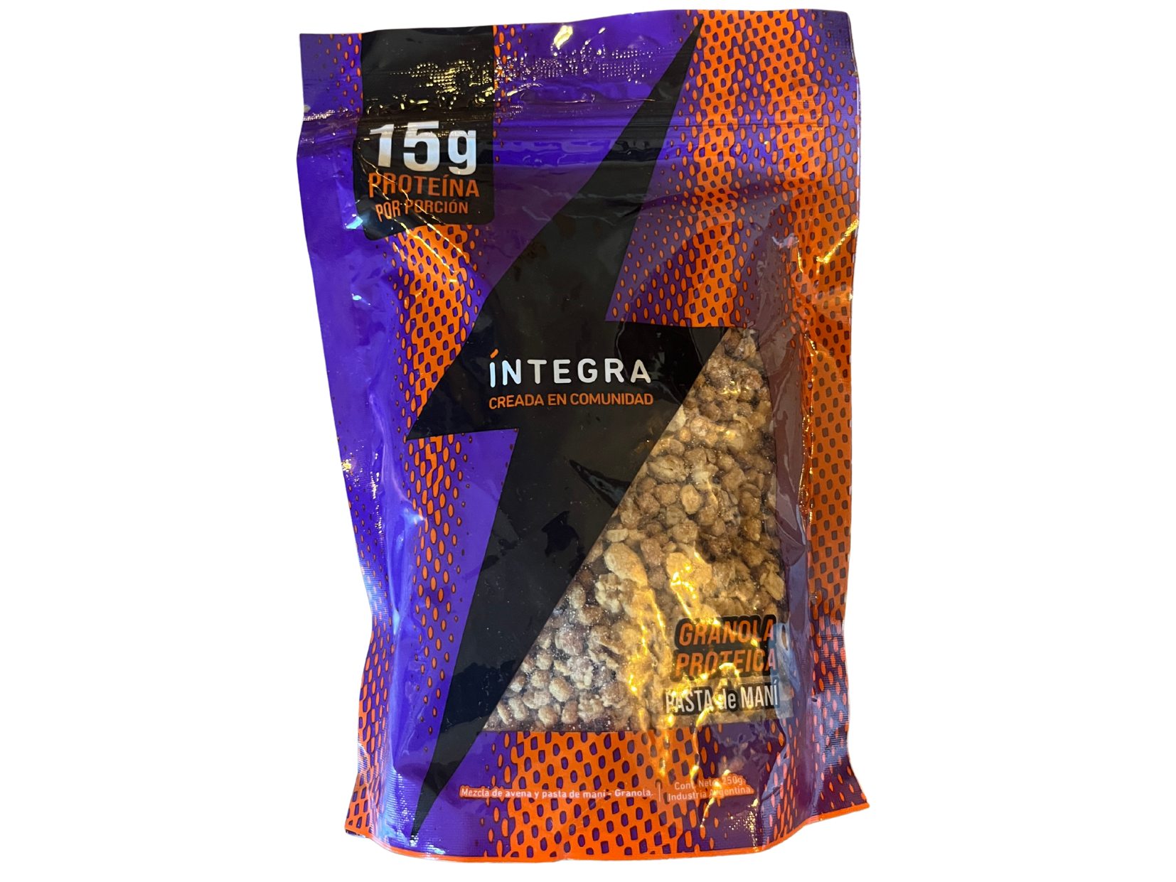 GRANOLA PROTEICA PASTA DE MANI INTEGRA 250GR