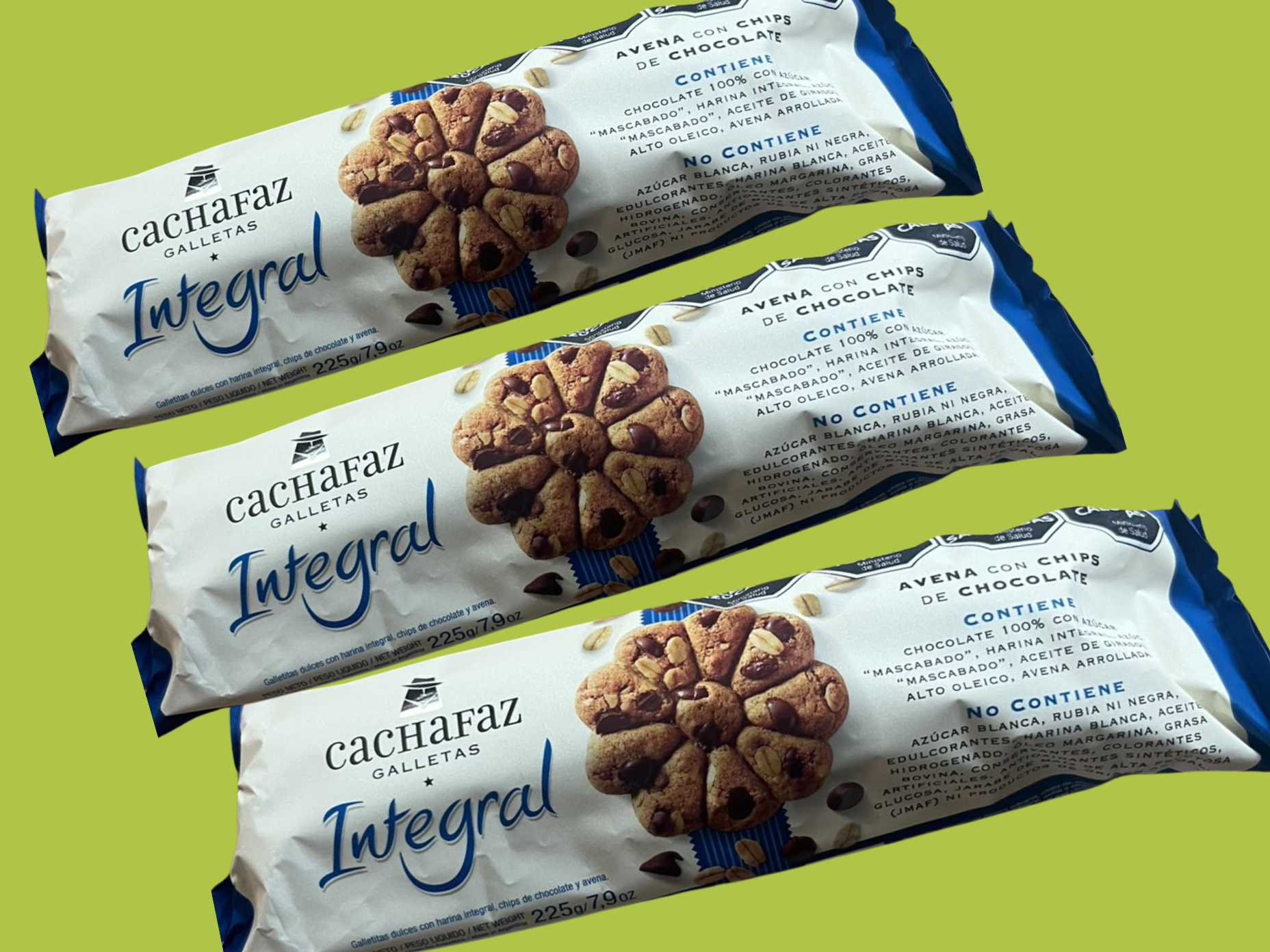 GALLETAS INTEGRALES chips de chocolate cachafaz 225g