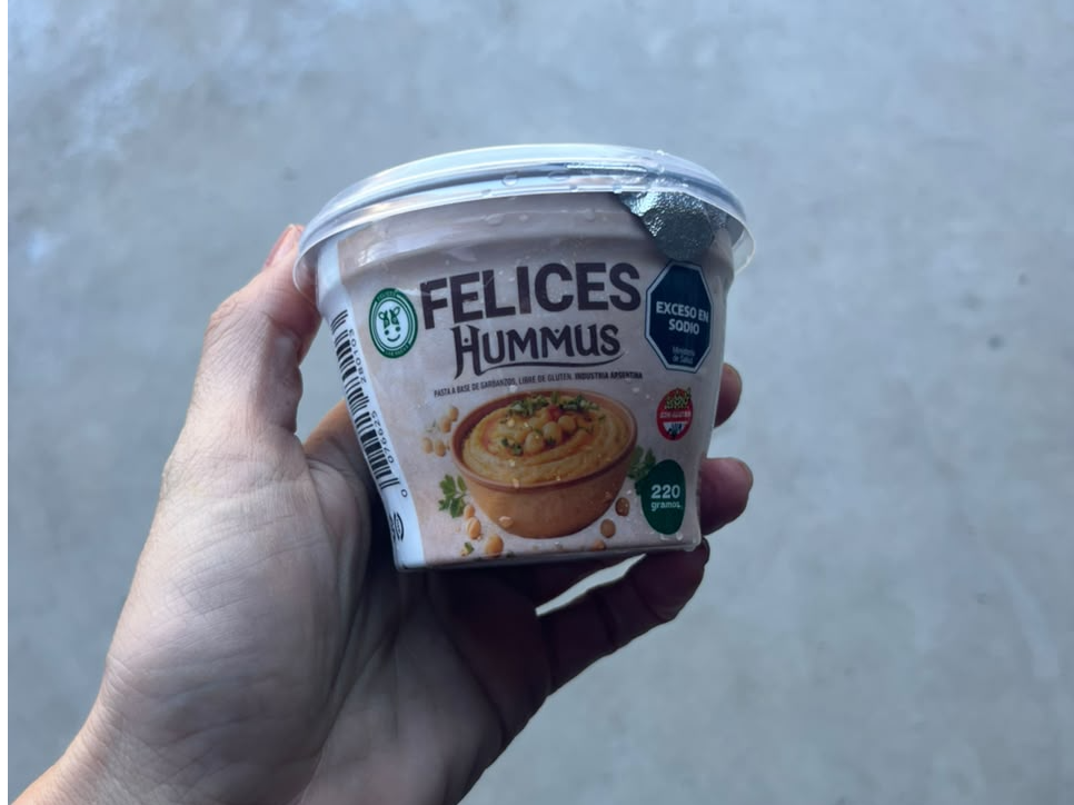 HUMMUS de garbanzos felices las vacas