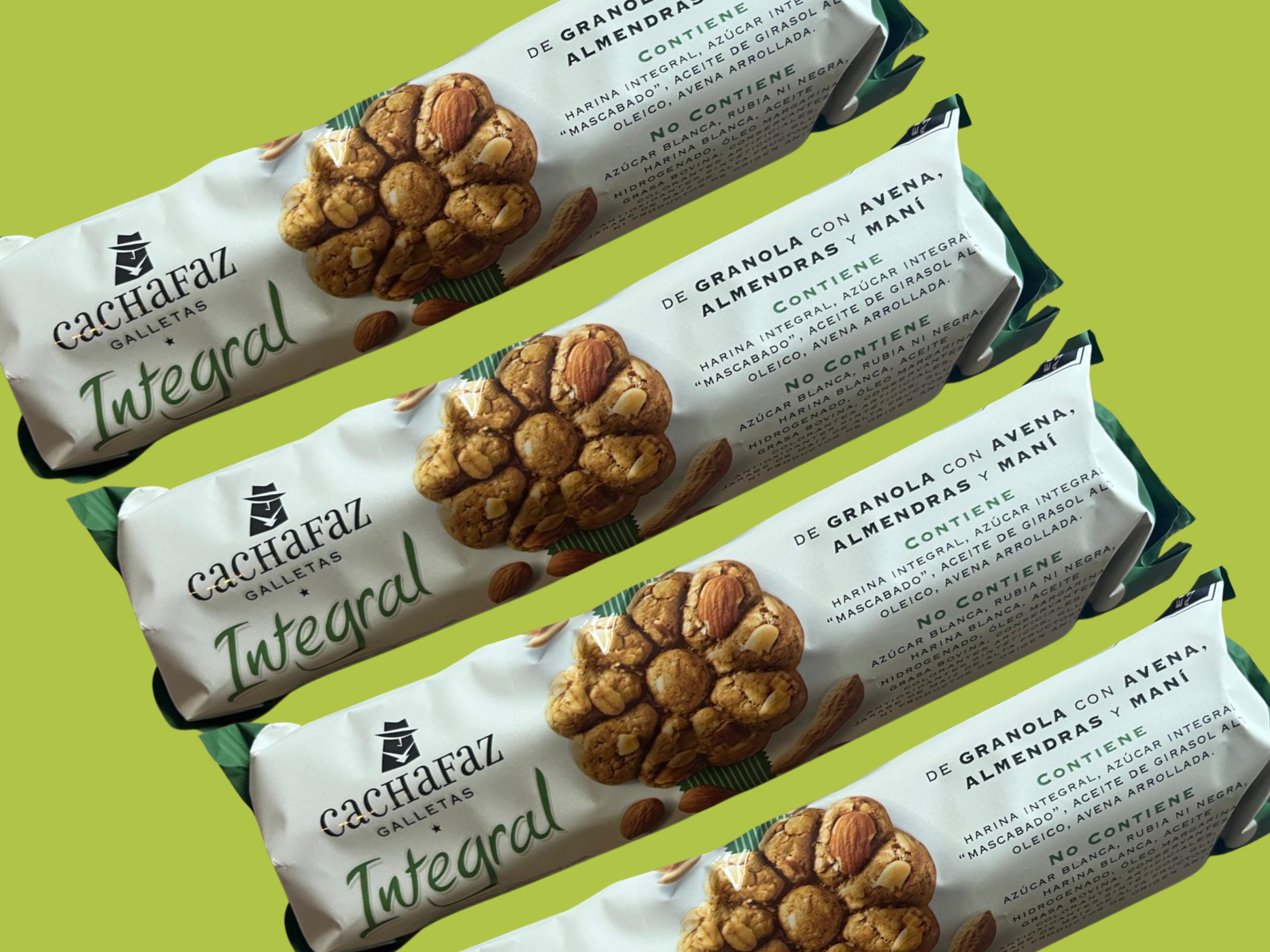 GALLETAS INTEGRALES granola 225g cachafaz