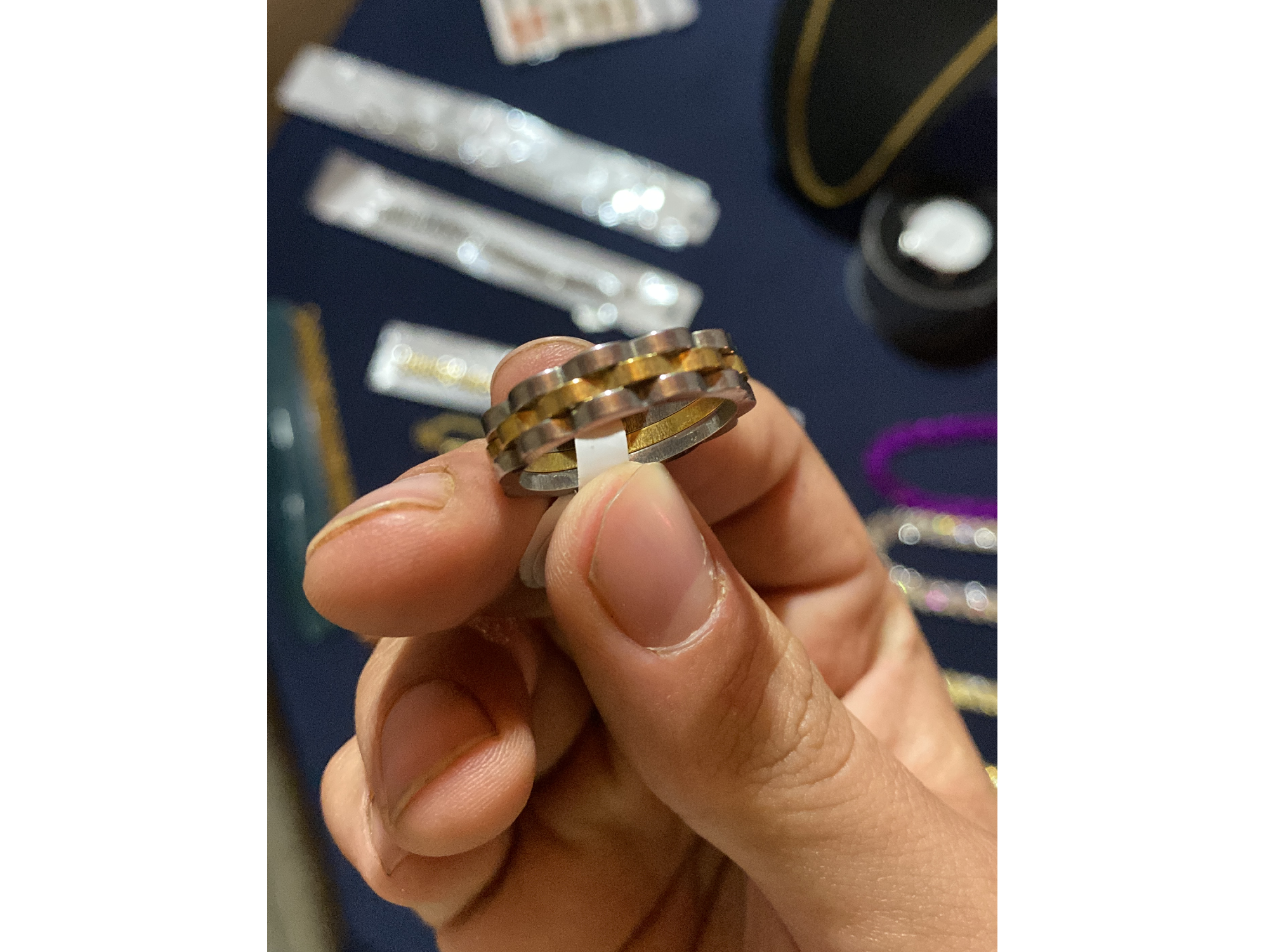 Anillo Rolex oro y Plata