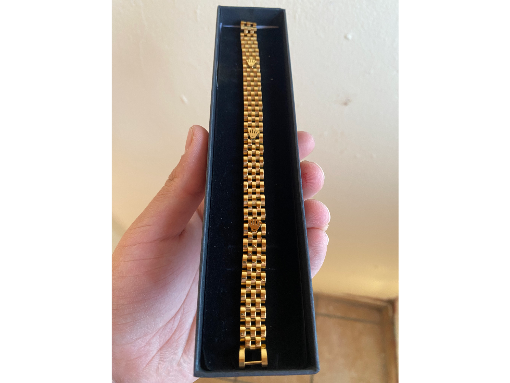 Pulcera Rolex color oro