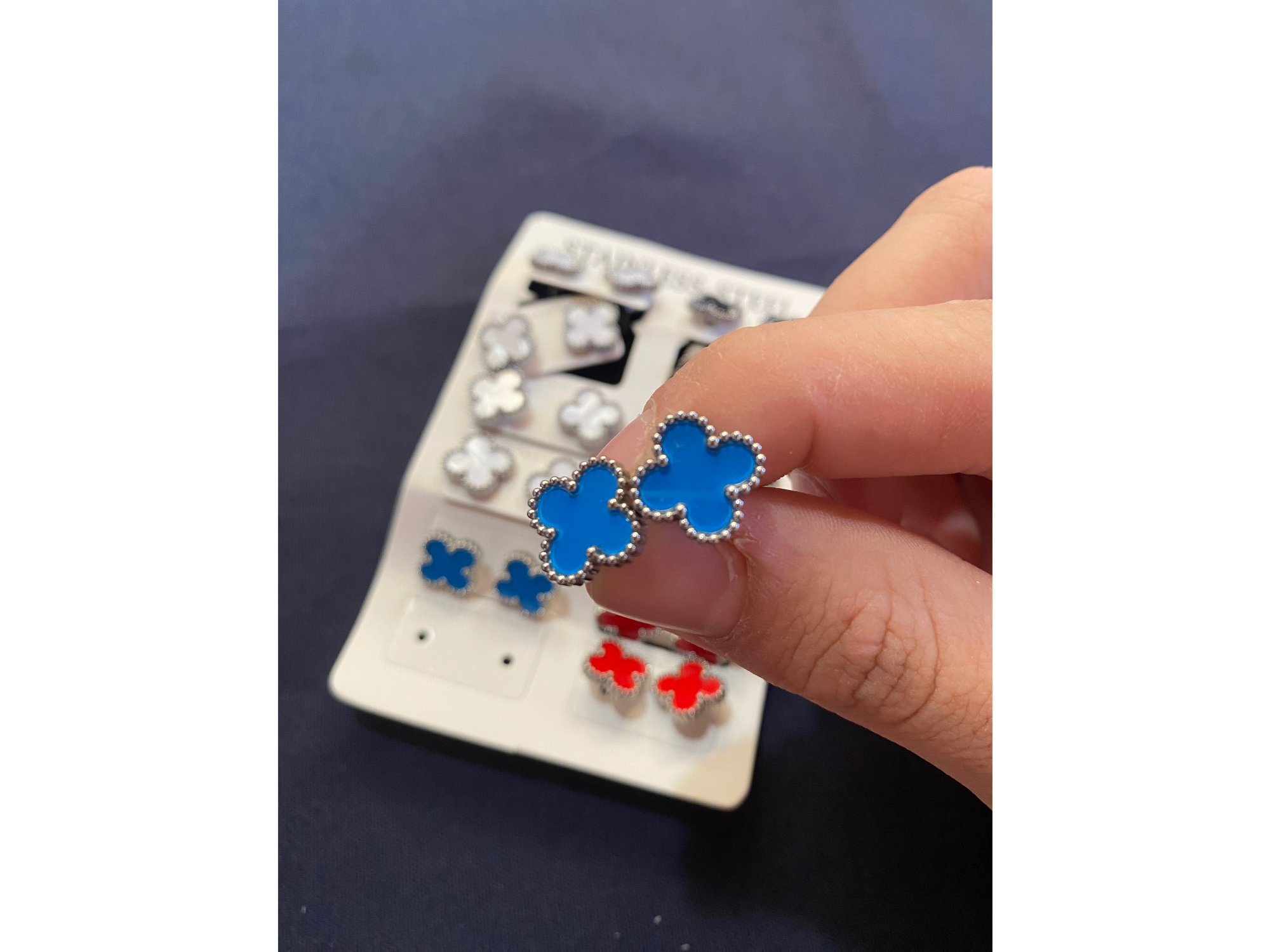 Van cleef azul plateado
