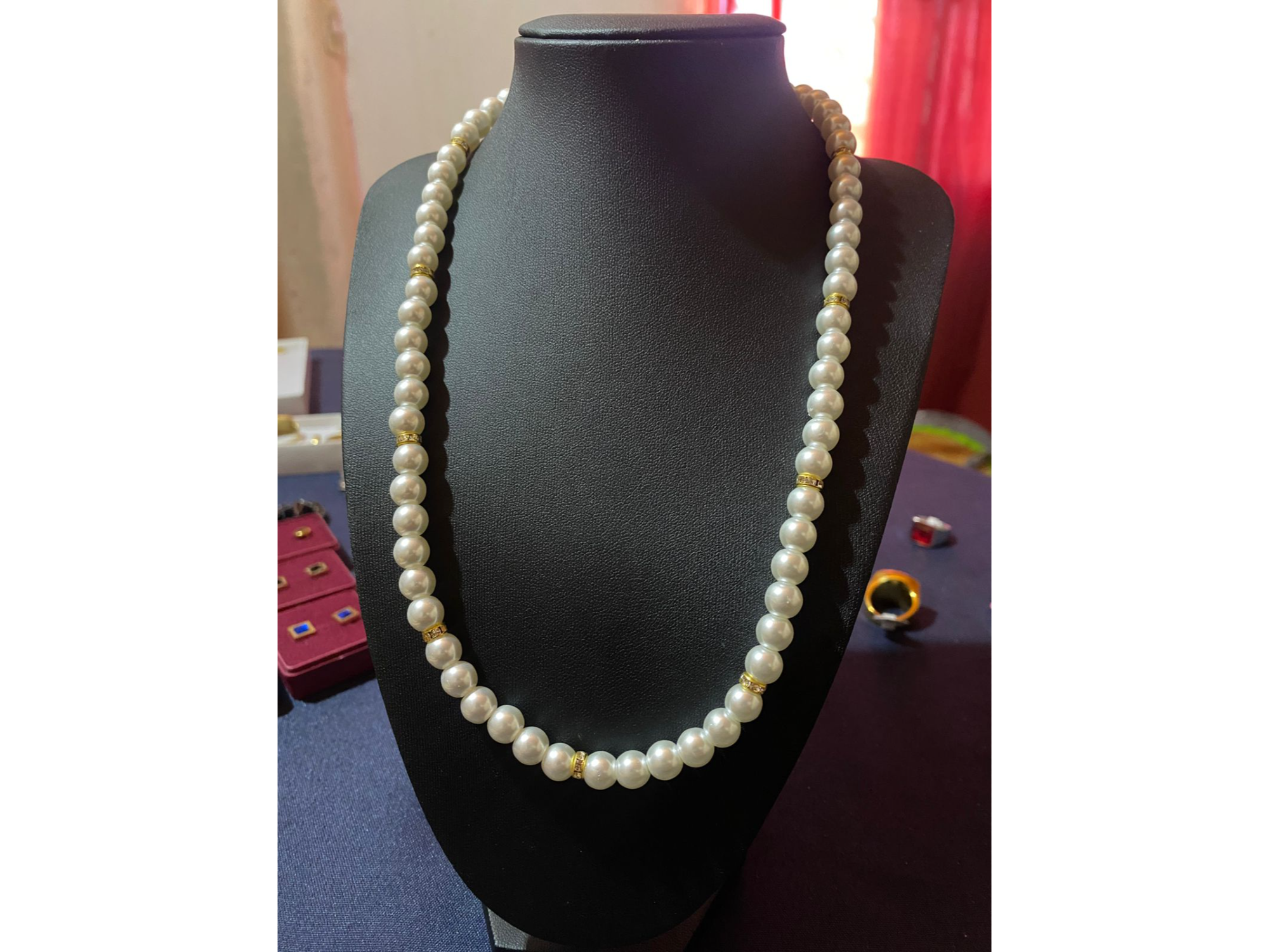 COLLAR PERLAS BLANCAS