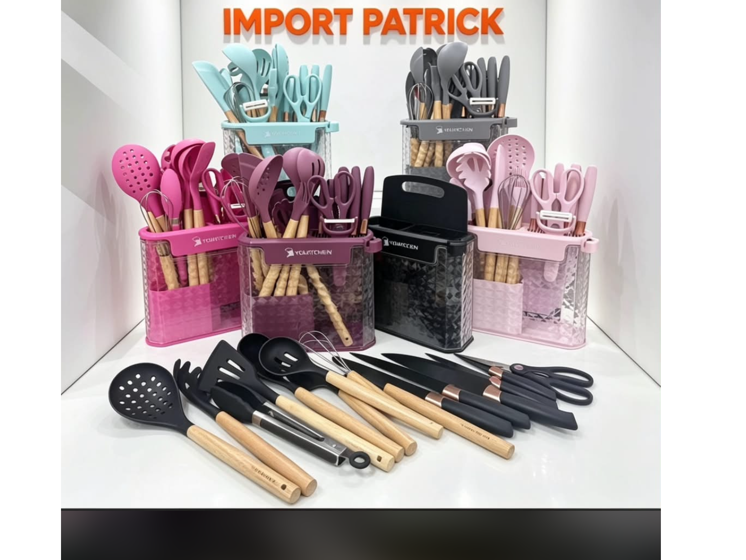 Set de utensilios para la cocina caja de 12 unidades completas