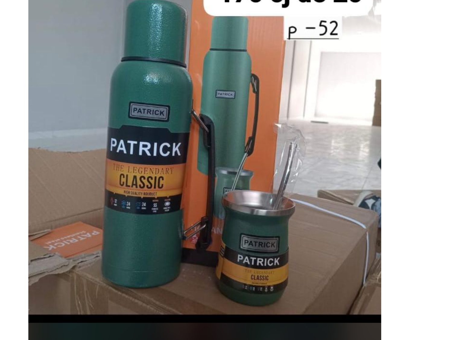 Mate y termo caja de 20 unidades